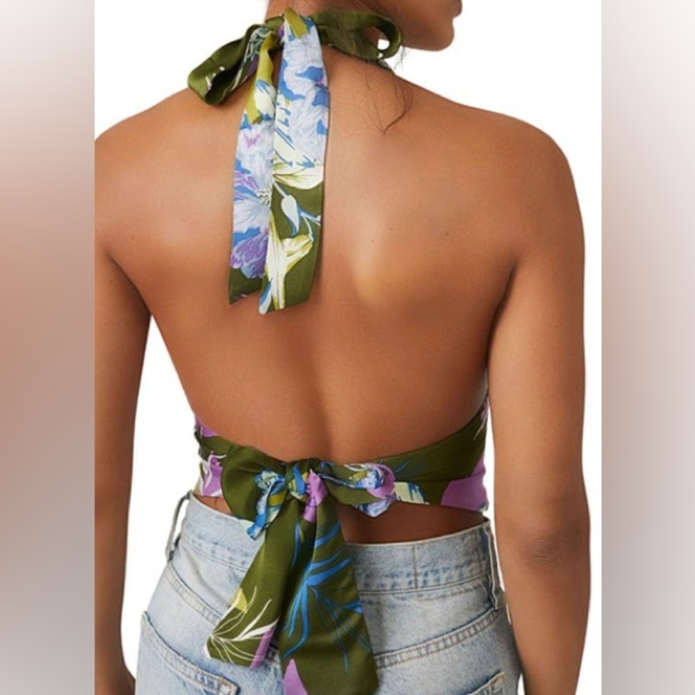 1 hour sale. Free People, Seraphina Halter Top - Picture 2 of 8